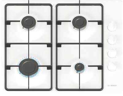 Bosch Series 2 PBP6B2K60 60cm Gas Hob White
