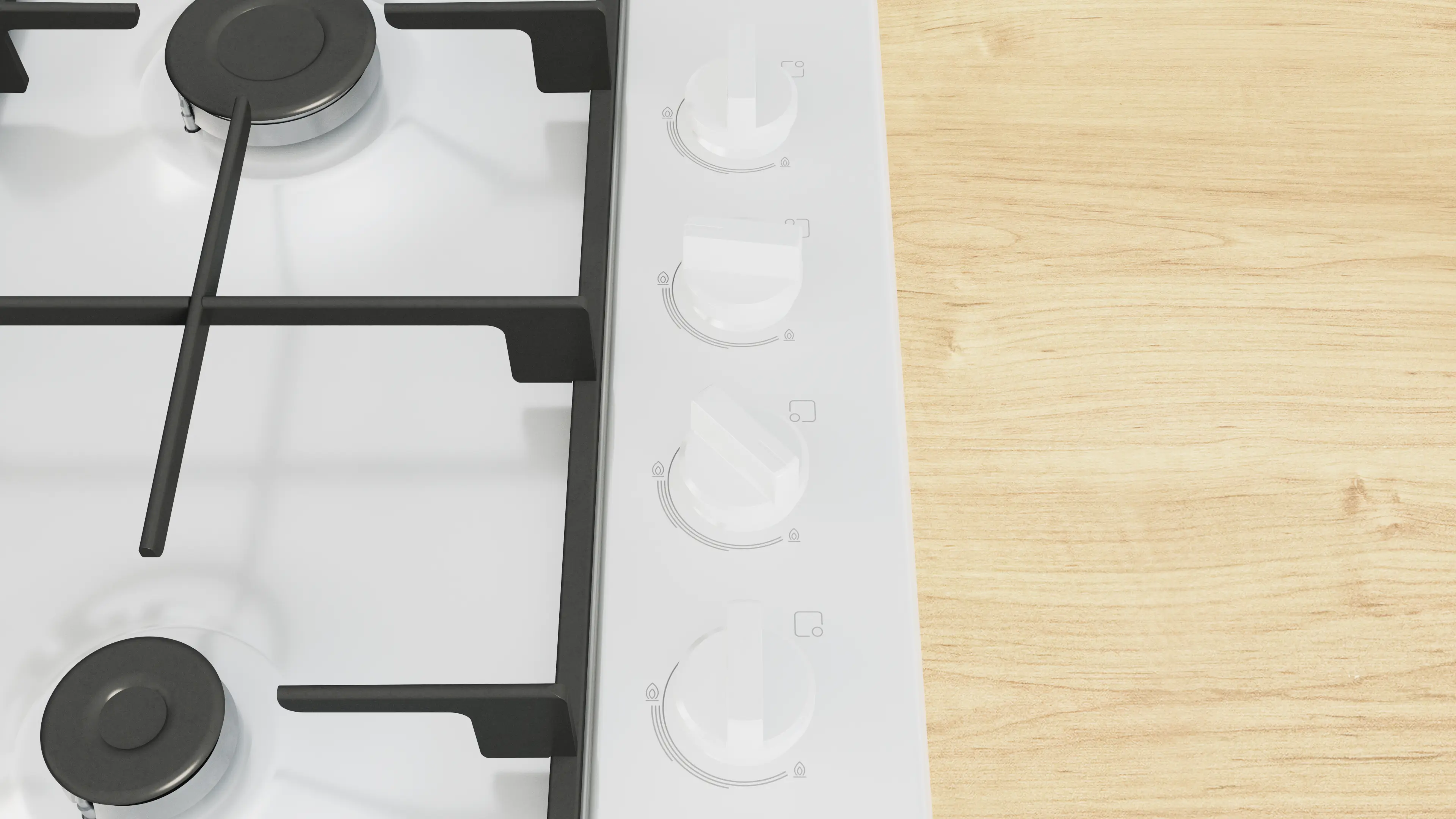 Bosch Series 2 PBP6B2K60 60cm Gas Hob White