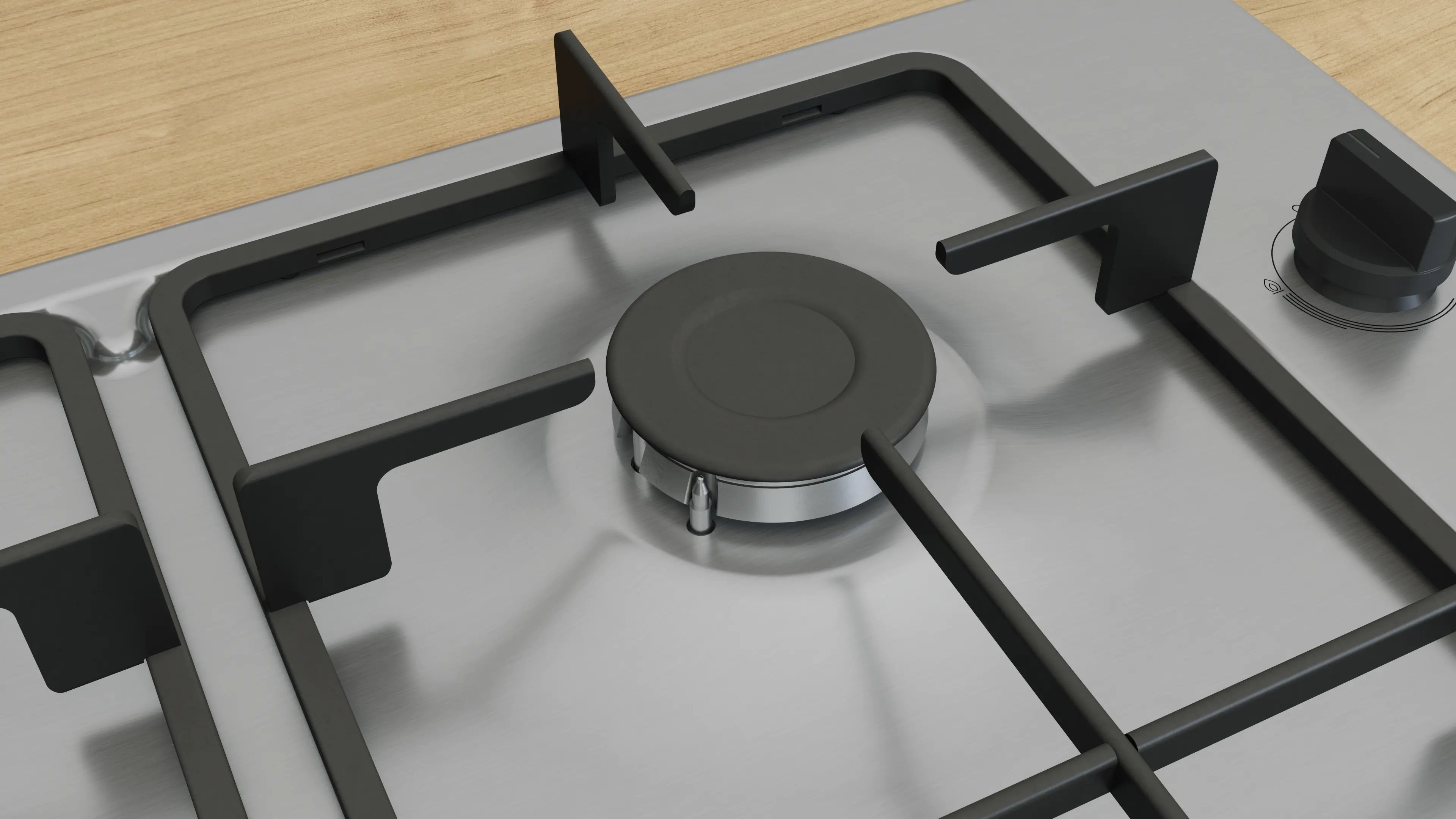 Bosch Series 2 PBP6B5K60 60cm Gas Hob Stainless Steel