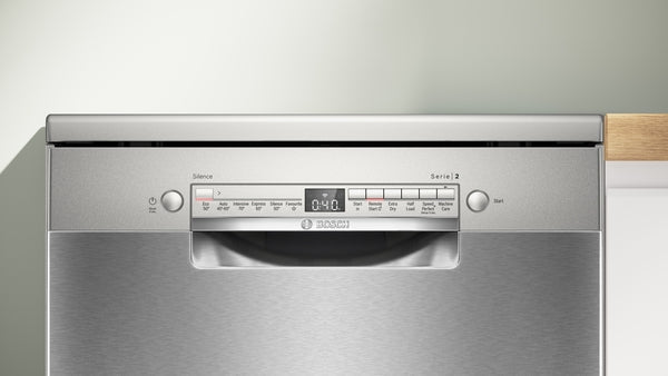 Bosch Series 2 SMS2HVI06G Freestanding Dishwasher 14 Place Settings Brushed steel