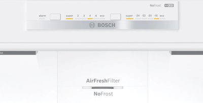Bosch Series 4 KGN86VIEAG Freestanding No Frost Fridge Freezer Brushed Steel
