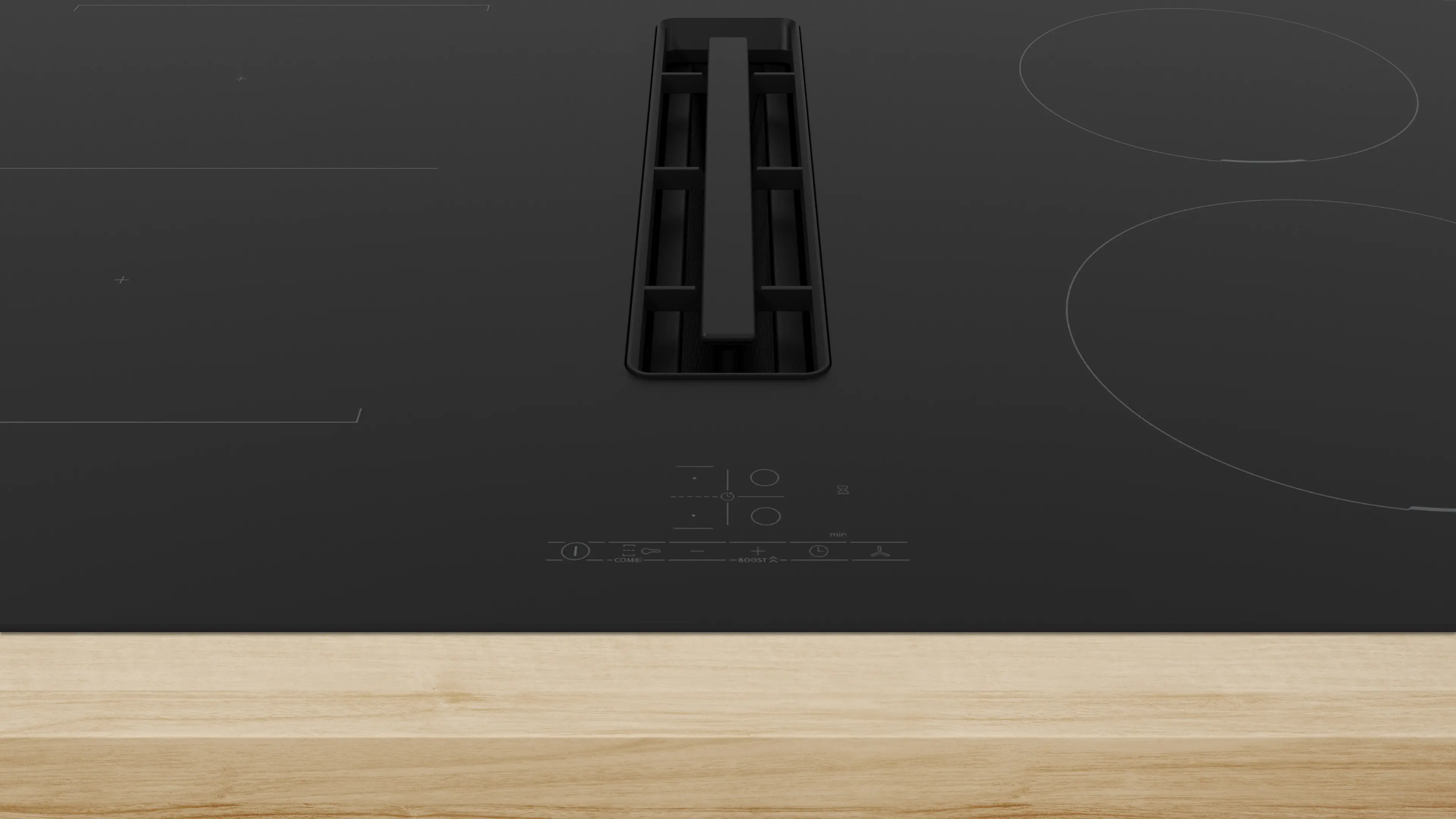 Bosch Series 4 PVS811B16E 80cm Induction Hob With Integrated Ventilation System