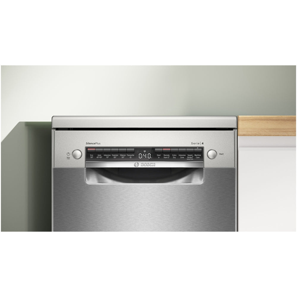 Bosch Series 4 SPS4HMI14G Freestanding 45 cm Slimline Dishwasher 10 Place Settings Brushed Steel