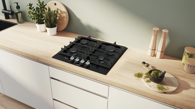 Bosch Series 6 PCP6A6I90 60cm Gas Hob Black