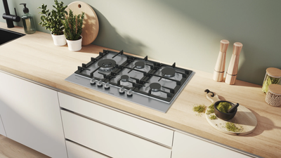 Bosch Series 6 PCS7A5I90 75cm Gas Hob Stainless Steel