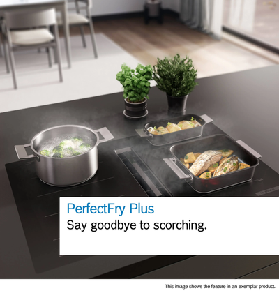 Bosch Series 6 PVQ731H26E 70cm Induction Hob With Integrated Ventilation System