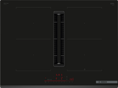 Bosch Series 6 PVQ731H26E 70cm Induction Hob With Integrated Ventilation System
