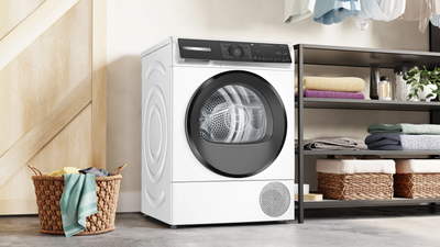 Bosch Series 6 WQH246D9GB Freestanding 9kg Heat Pump Tumble Dryer White
