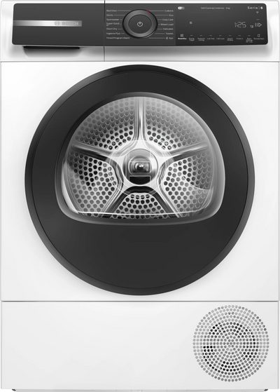 Bosch Series 6 WQH246D9GB Freestanding 9kg Heat Pump Tumble Dryer White