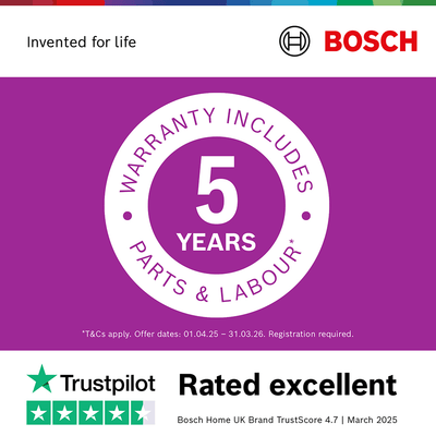 Bosch SMS4EMI06G Series 4 Wifi Connected Freestanding Full Size Dishwasher - Silver Inox with 14 Place Settings