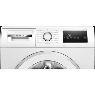 Bosch WAN28254GB Series 4 8kg 1400 Spin Freestanding Front Load Washing Machine White