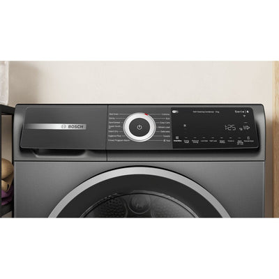 Bosch WQH246DRGB Series 6 Freestanding 9kg Heat Pump Tumble Dryer Grey - A+++ Rated