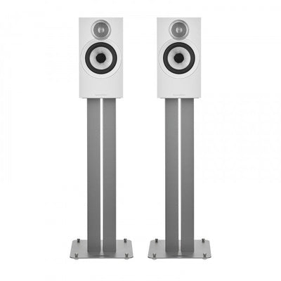 Bowers & Wilkins 607 S3 Bookshelf Speakers Oak with FS-600 S3 Silver Stands