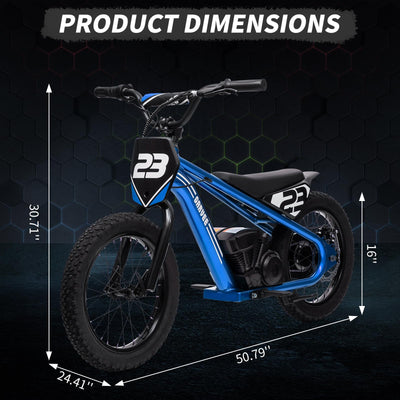 Garvee Ride - G Series: 250W Motor 3-Speed Aluminum Frame 16" Off-Road Tires Detachable Battery Outdoor Adventure