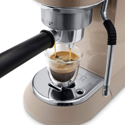 Delonghi EC885.BG Dedica Arte Manual Espresso Coffee maker with Milk Frother - Beige Gold
