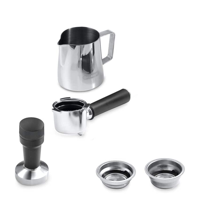 Delonghi EC885.BG Dedica Arte Manual Espresso Coffee maker with Milk Frother - Beige Gold
