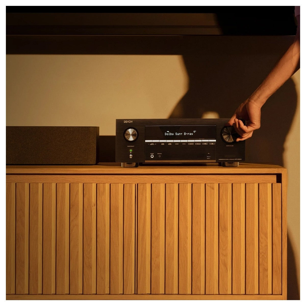 Denon AVC-X3900H 9.4 Ch. 105W 4K/8K Dolby Atmos AV Amplifier Powered by HEOS - Black