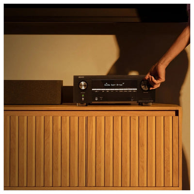 Denon AVC-X3900H 9.4 Ch. 105W 4K/8K Dolby Atmos AV Amplifier Powered by HEOS - Black
