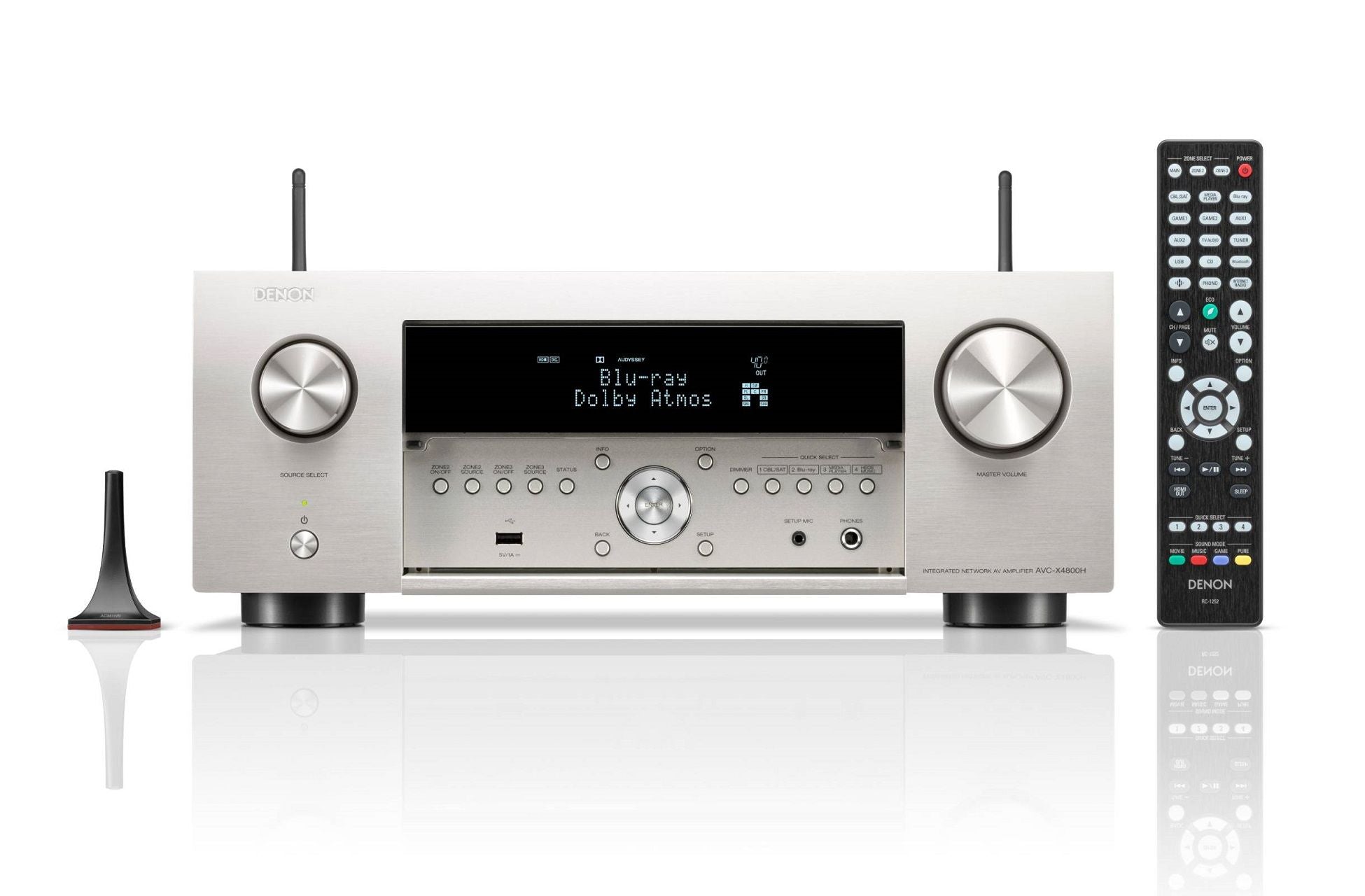 DENON AVC-X4800H 9.4 Channel 8K AV Amplifier - Silver
