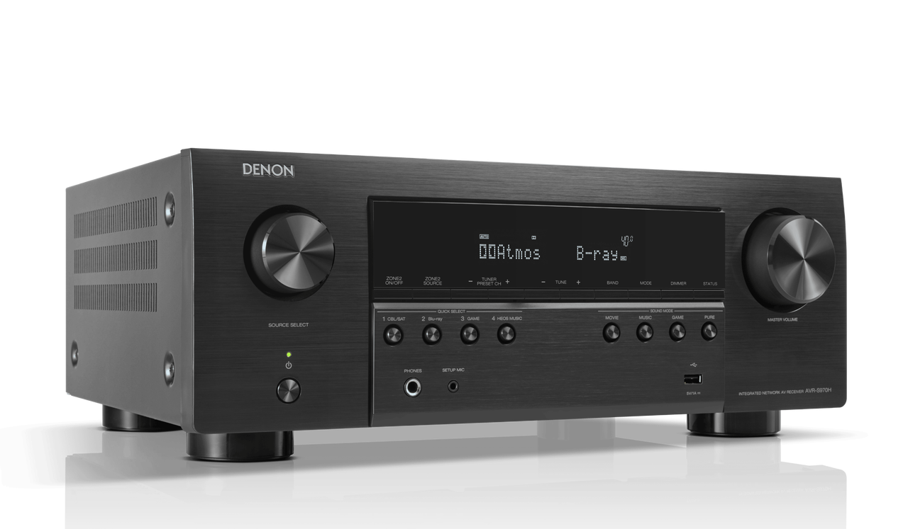 DENON AVR-S970H 7.2 Ch 185W 8K with HEOS Built-in AV Receiver