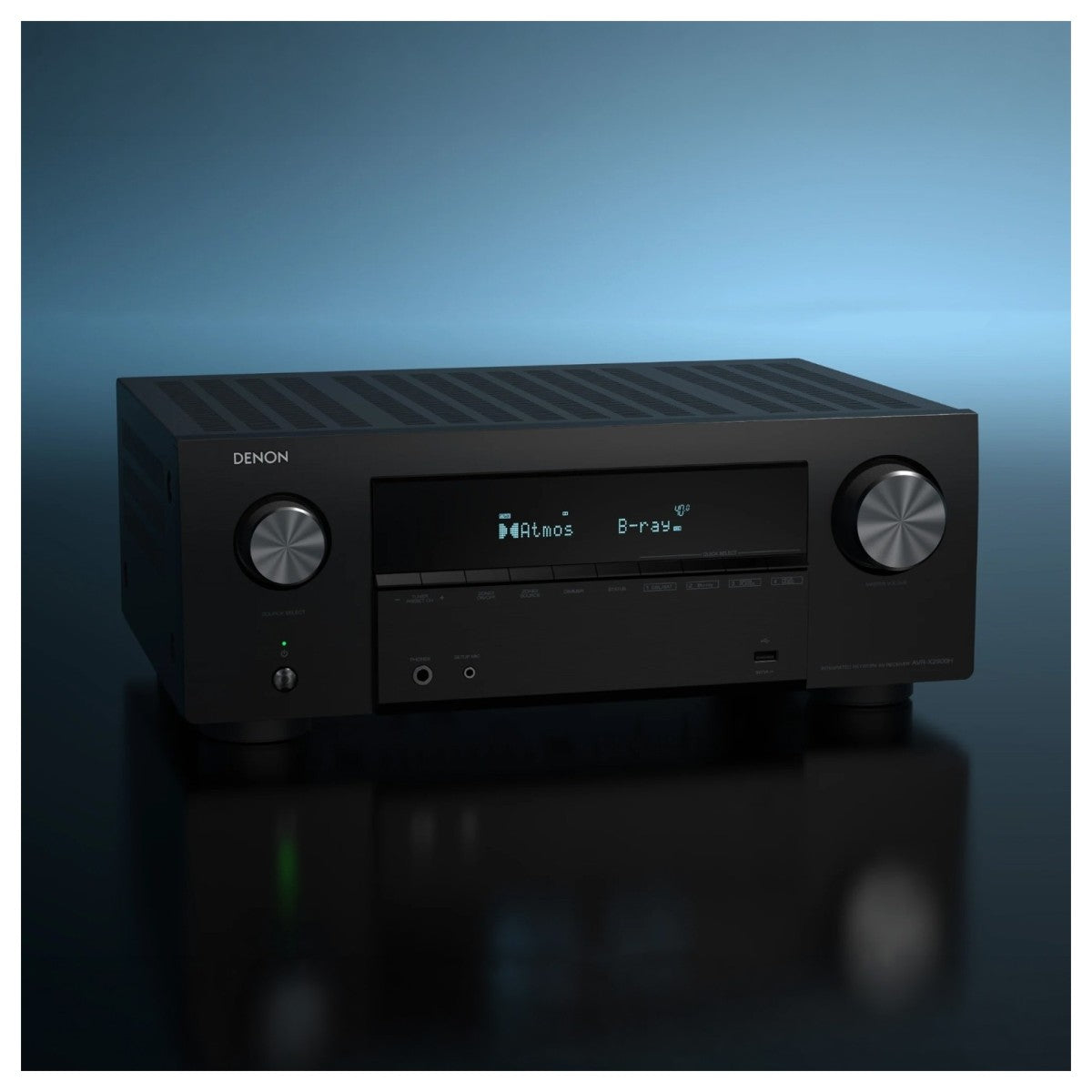 Denon AVR-X2900H DAB 7.2 Ch. 95W 4K/8K Dolby Atmos AV Receiver Powered by HEOS - Black