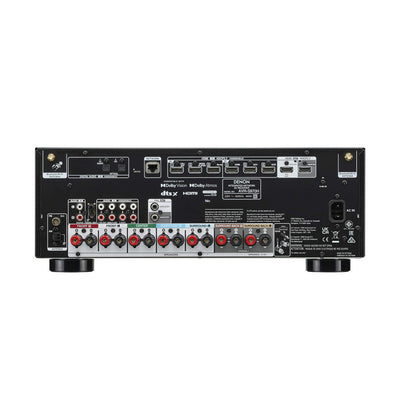 Denon AVRS970H 8K 7.2 Ch Dolby Atmos AV Receiver with Wharfedale Diamond 12.1i HCP 5.1 Speaker Package - Black