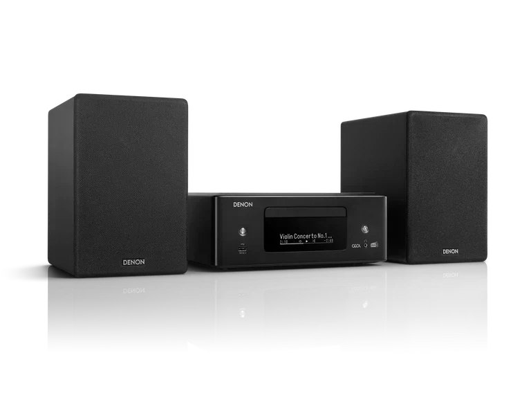 Denon CEOL N12 DAB DAB+ Receiver With SCN10 Speakers Bundle Black
