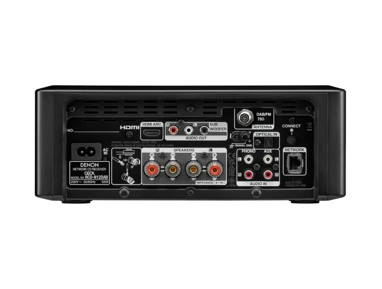 Denon CEOL N12 DAB DAB+ Receiver With SCN10 Speakers Bundle Black