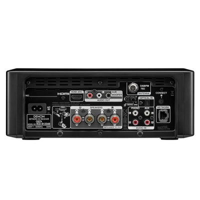 Denon CEOL RCD-N12 DAB+ Hi-Fi System with Klipsch R-60M Bookshelf Speakers Pair Black HiFi Package