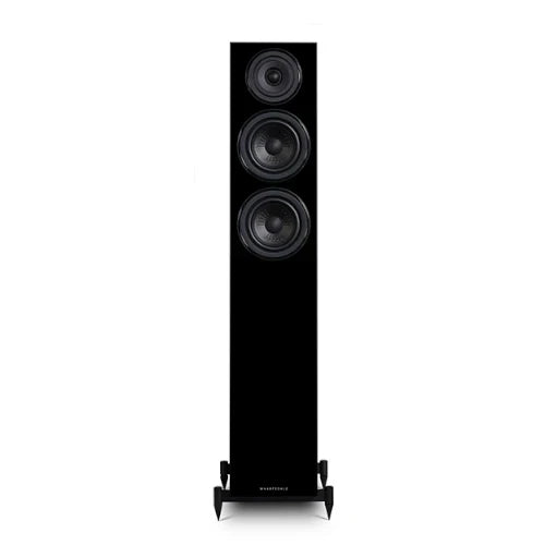 Denon RCD-N12DAB DAB+ All-In-One System Black & Wharfedale Diamond 12.3 Floorstanding Speaker (Pair) Oak Black