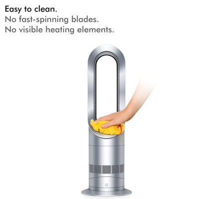 Dyson AM09 Hot + Cool™  Jet Focus Fan Heater White Nickel