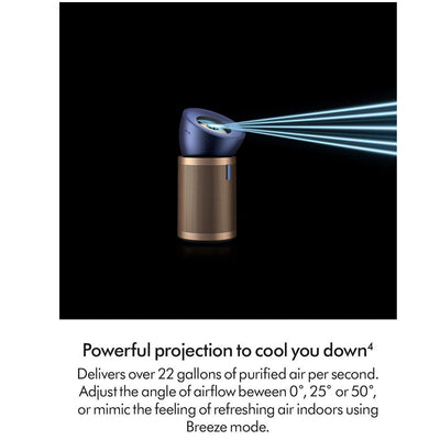 Dyson Big + Quiet Formaldehyde BP04 Purifying Fan Air Purifier - Prussian Blue/Gold