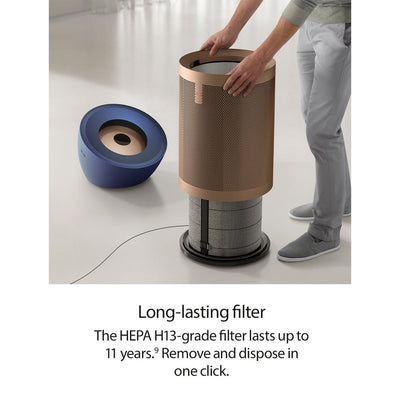 Dyson Big + Quiet Formaldehyde BP04 Purifying Fan Air Purifier - Prussian Blue/Gold