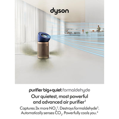 Dyson Big + Quiet Formaldehyde BP04 Purifying Fan Air Purifier - Prussian Blue/Gold