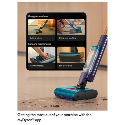 Dyson Clean+Wash Cordless Hygiene Hard Floor Cleaner 45 Minutes Run Time Gold Blue CLEANWASHHYG