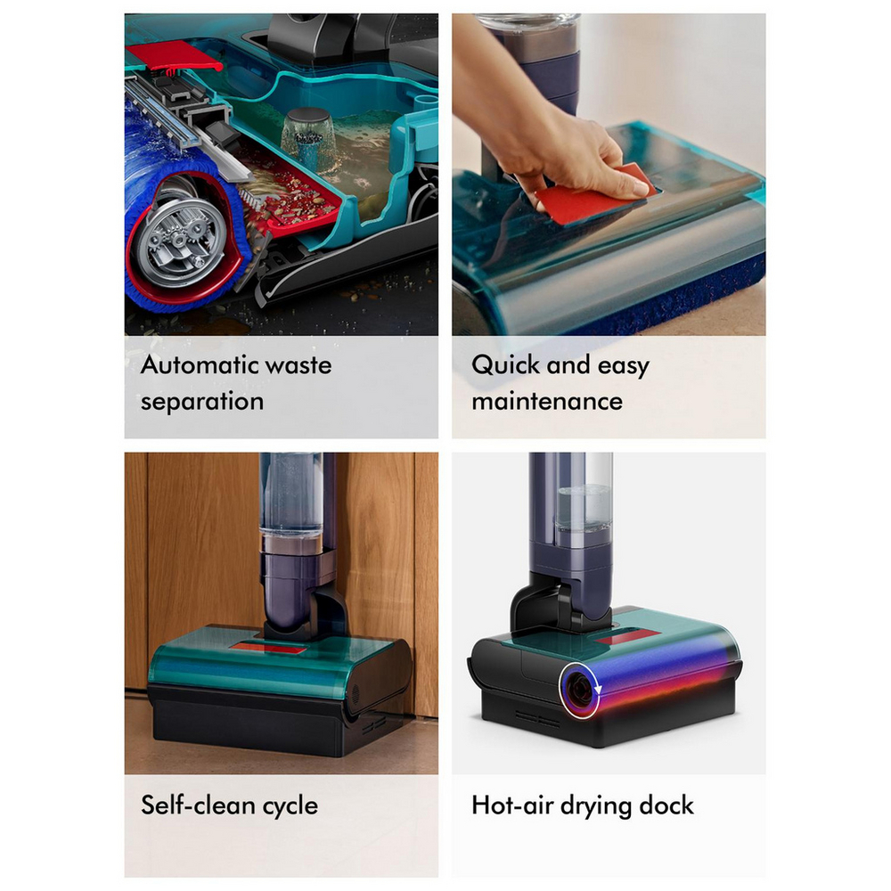 Dyson Clean+Wash Cordless Hygiene Hard Floor Cleaner 45 Minutes Run Time Gold Blue CLEANWASHHYG
