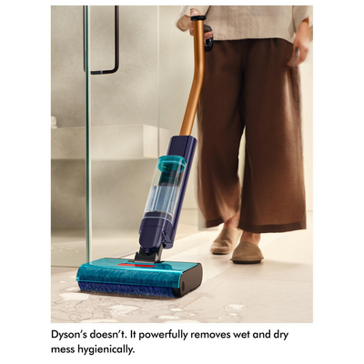 Dyson Clean+Wash Cordless Hygiene Hard Floor Cleaner 45 Minutes Run Time Gold Blue CLEANWASHHYG
