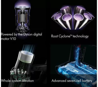 Dyson Cyclone V10 Submarine Wet and Dry Cordless Vacuum Cleaner - Nickel Copper V10CYCSUB