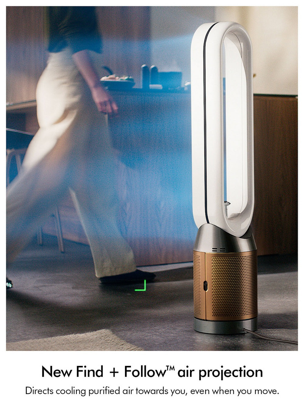 Dyson Find+Follow Purifier Cool PC3 Purifying Fan (TP14) - White/Gold