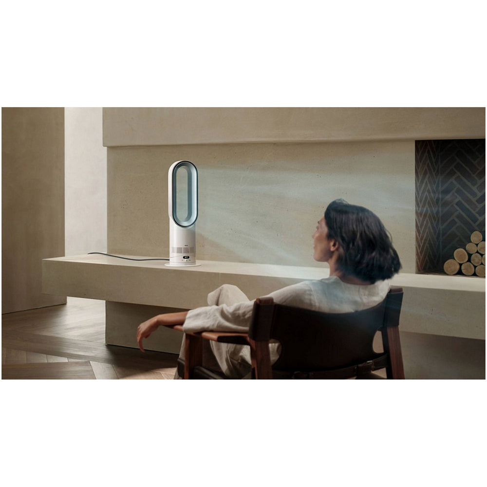 Dyson HF1 Hot+Cool Remote Link Pre-heat heater and Cooling Fan White Nickel