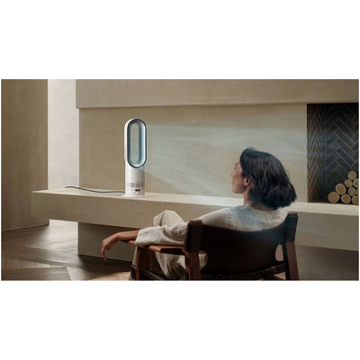 Dyson HF1 Hot+Cool Remote Link Pre-heat heater and Cooling Fan White Nickel