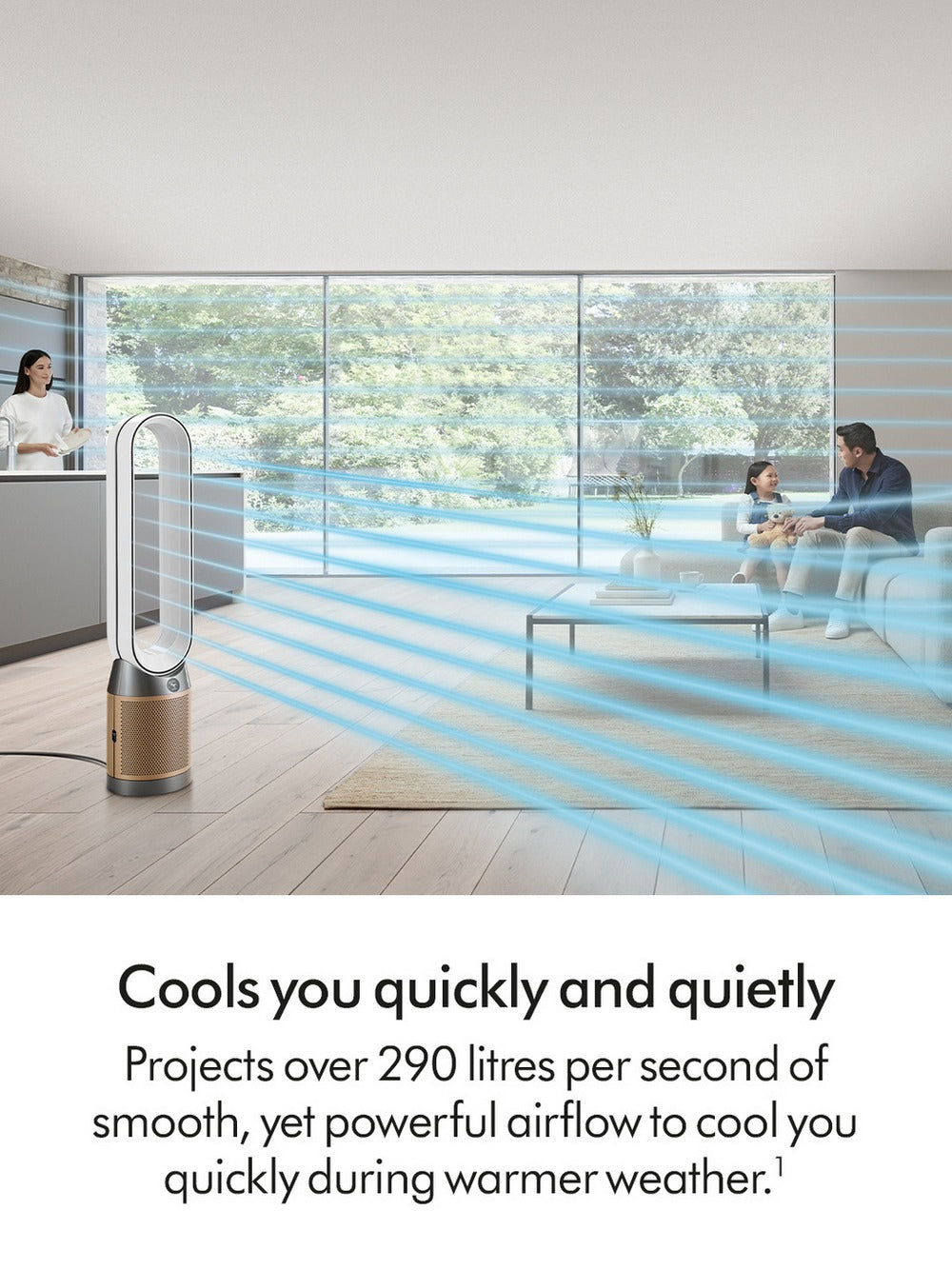Dyson Purifier Cool PC2 De-NOx Purifying Fan (TP12) - White/Gold