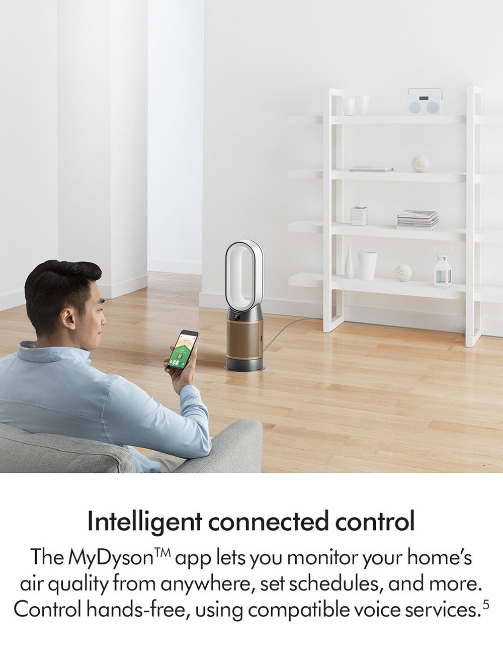 Dyson Purifier Hot+Cool HP2 De-NOx Purifying Fan Heater (HP12) - White/Gold