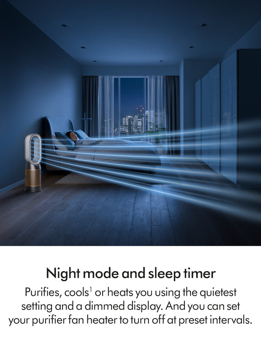 Dyson Purifier Hot+Cool HP2 De-NOx Purifying Fan Heater (HP12) - White/Gold