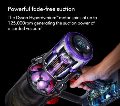 Dyson V11 Extra Cordless Stick Vacuum Cleaner Up To 60 Minutes Run Time Nickel and Red