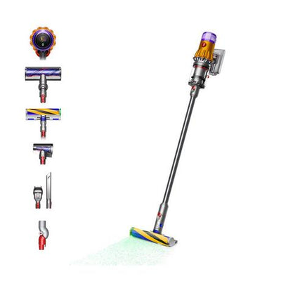 Dyson V12 Detect Slim Absolute Cordless Stick Vacuum Cleaner Up To 60 Minutes Run Time - Yellow