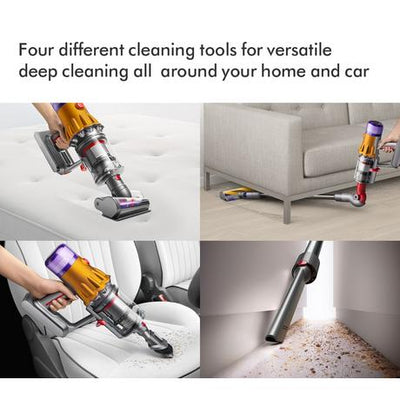 Dyson V12 Detect Slim Absolute Cordless Stick Vacuum Cleaner Up To 60 Minutes Run Time - Yellow