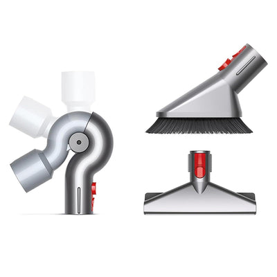 Dyson V12 Detect Slim Absolute Cordless Vacuum Cleaner with Furniture Cleaning Kit - Yellow Nickel