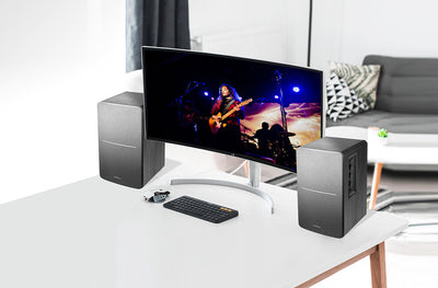 Edifier R1280T Active Bookshelf Speakers Pair - Black
