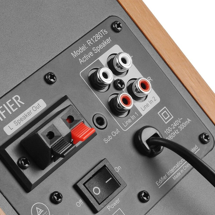 Edifier R1280Ts Active Bookshelf Speakers with Subwoofer Out